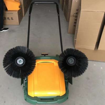 Hand push type sweeping machine/handheld floor sweeper manual road sweeper